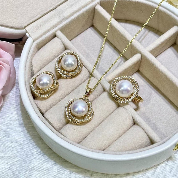 Wrapped Pearl Jewelry Sets