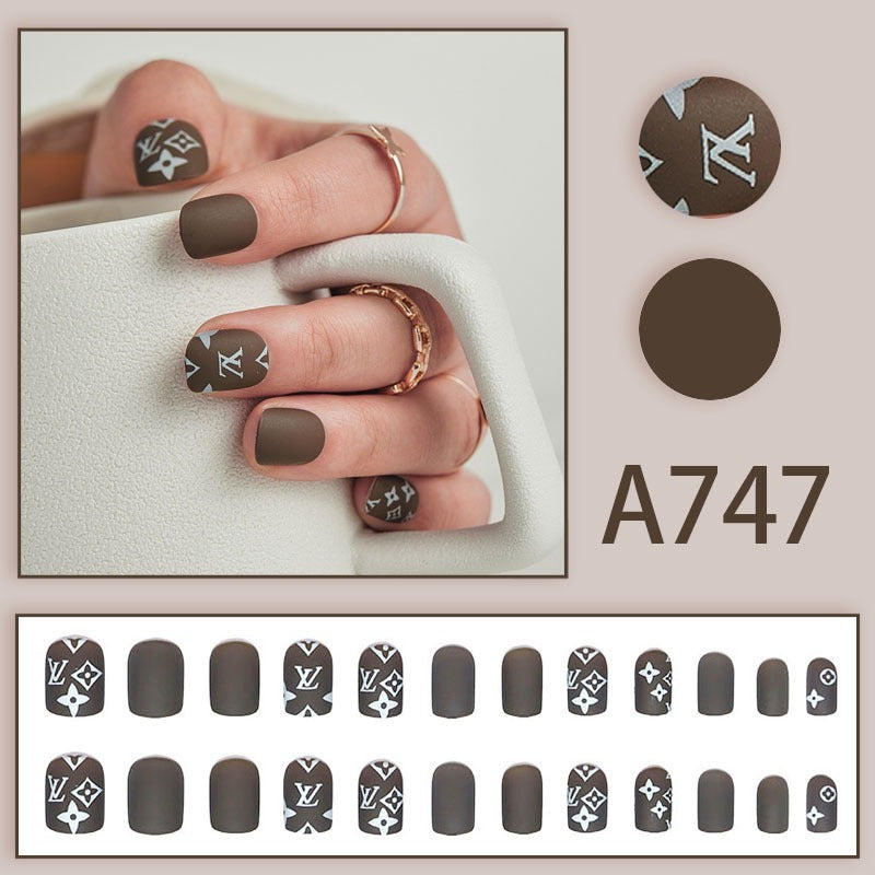 Matte Style ins Minimalist Style Fake Nails  - 24Pcs