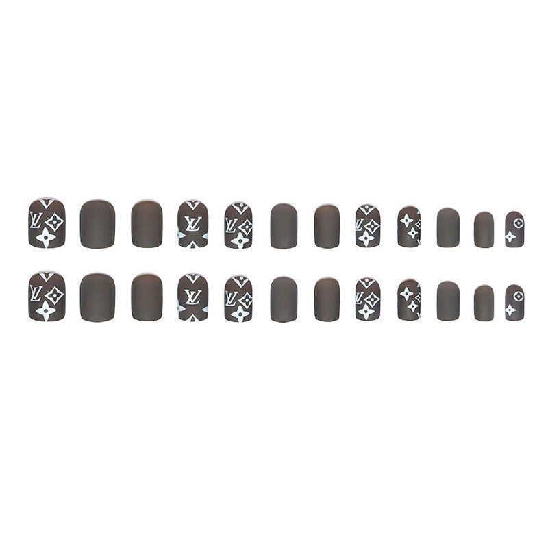 Matte Style ins Minimalist Style Fake Nails  - 24Pcs