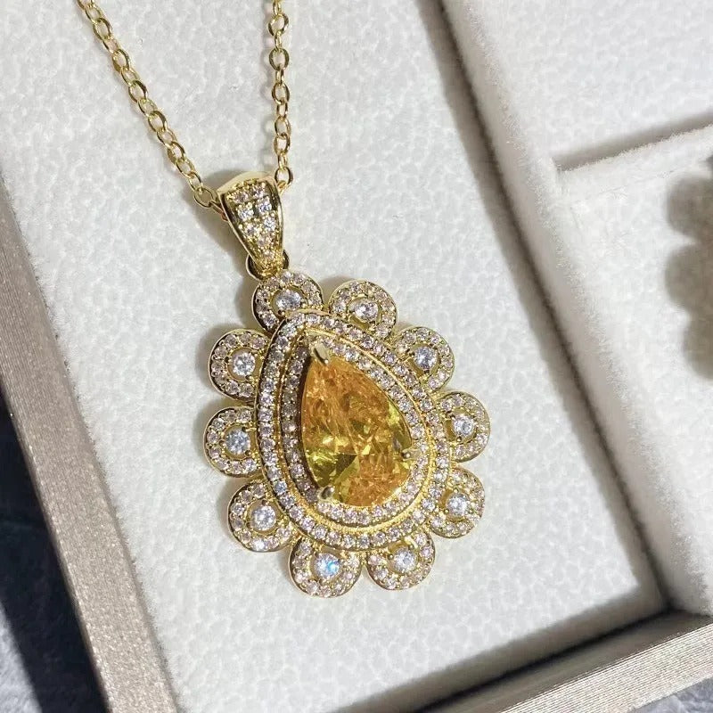 Yellow CZ Jewelry Sets