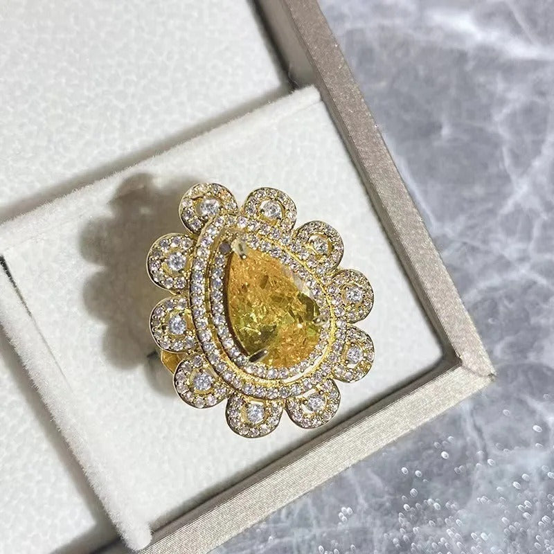 Yellow CZ Jewelry Sets