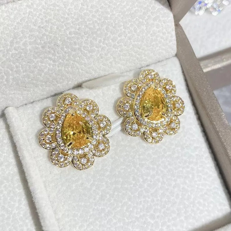 Yellow CZ Jewelry Sets