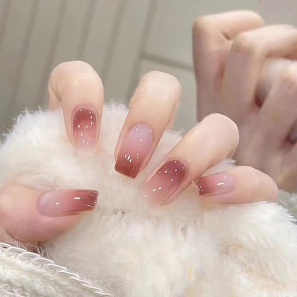 Dream Blush Gradient Fake Nails  - 24Pcs