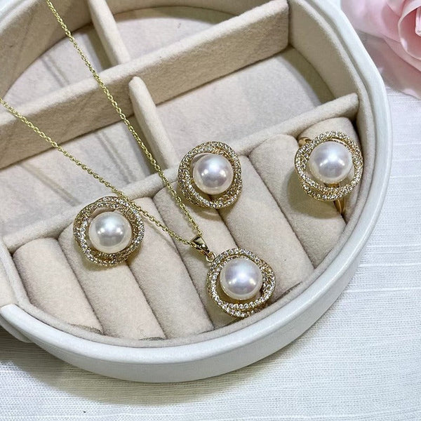 Wrapped Pearl Jewelry Sets