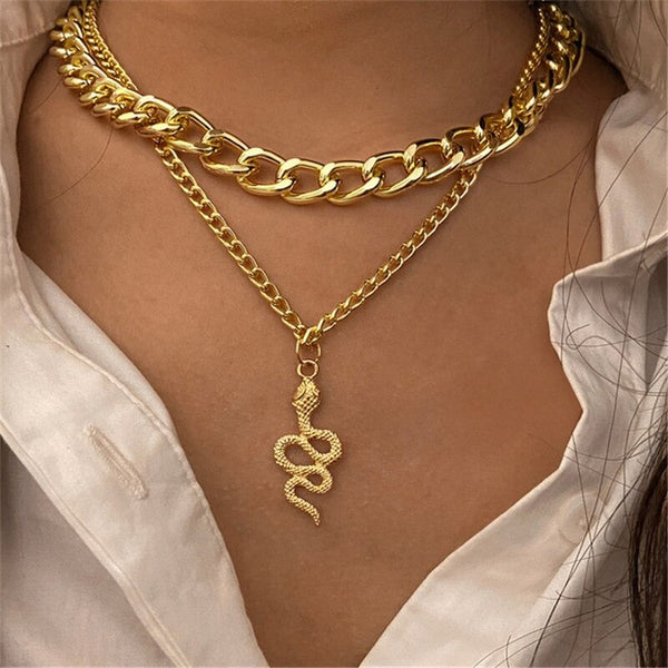New Trend Snake Pendant Necklace NKL-207