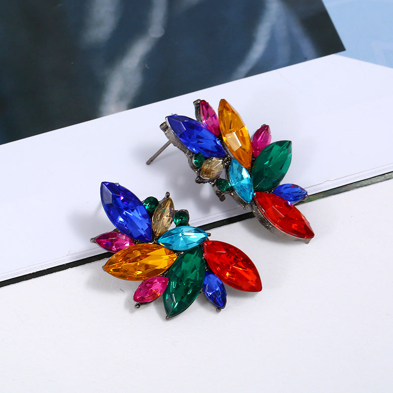 Luxury Gemstone Stud Earrings