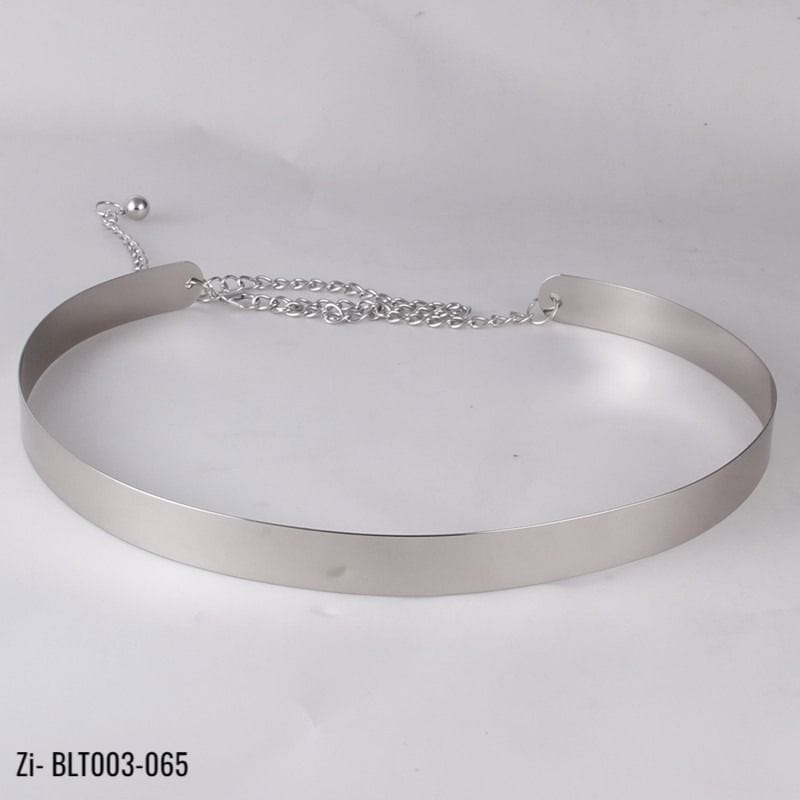 Adjustable Metal Designer Belt Bling Gold Silver (2cm Width)