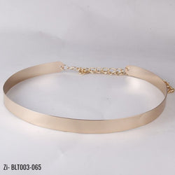 Adjustable Metal Designer Belt Bling Gold Silver (2cm Width)