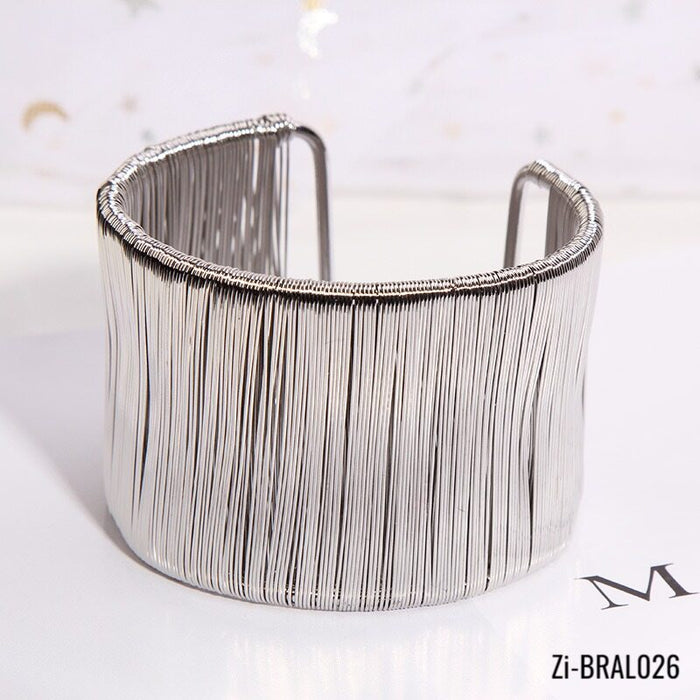 Metal Open Bracelet iron Wire Hand-Wound Exaggerated Bracelet
