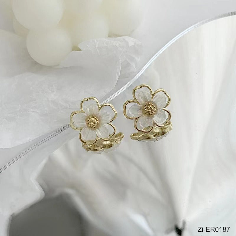 Flower Simple Niche Design Sense Earrings