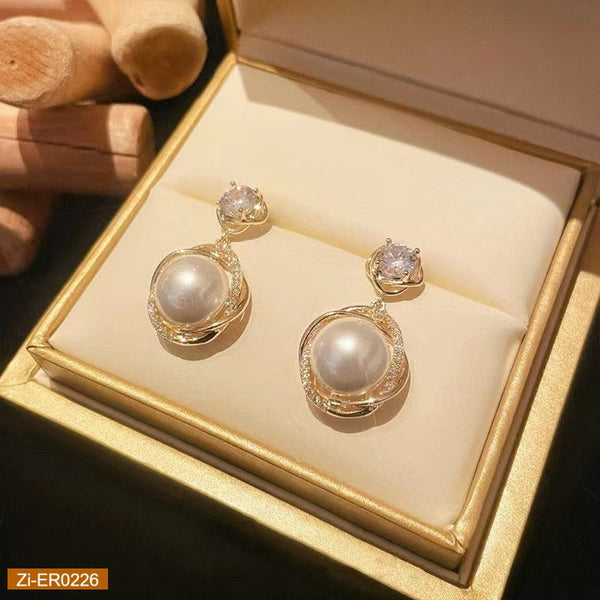Elegant French Pearl Earrings