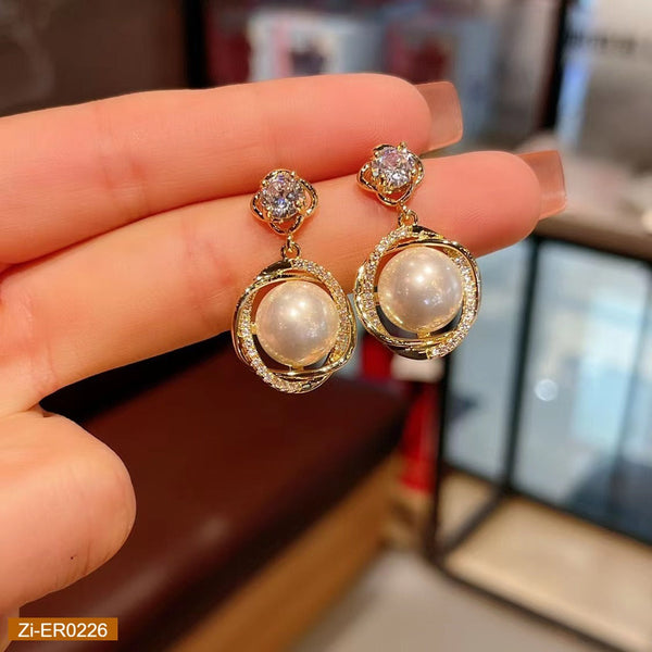 Elegant French Pearl Earrings