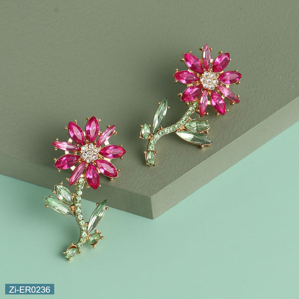 Luxury Floral Full Diamond Versatile Earrings