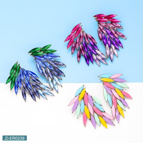 Colorful Diamond Temperament Women's Earrings
