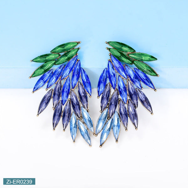 Colorful Diamond Temperament Women's Earrings