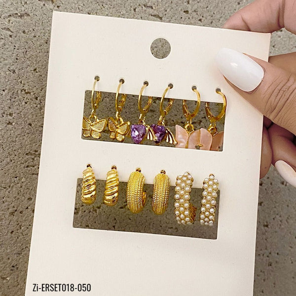 Acrylic Butterfly Shape Jewelry Small Fresh Sweet Drop Earrings Set