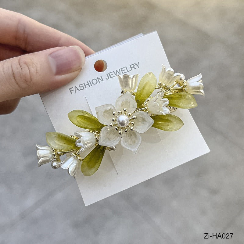 New lily of the valley flower pearl spring hairpin