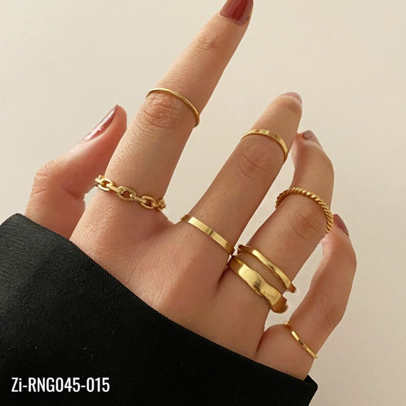 7-Piece Metal Knuckle Ring
