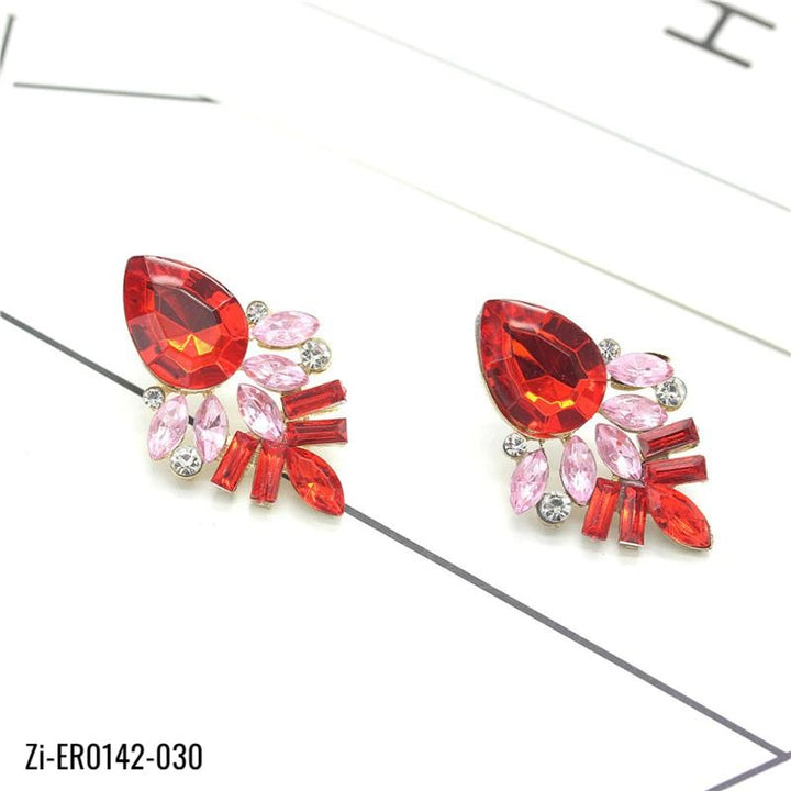 Luxury Elegant Brand Crystal Stud Earrings