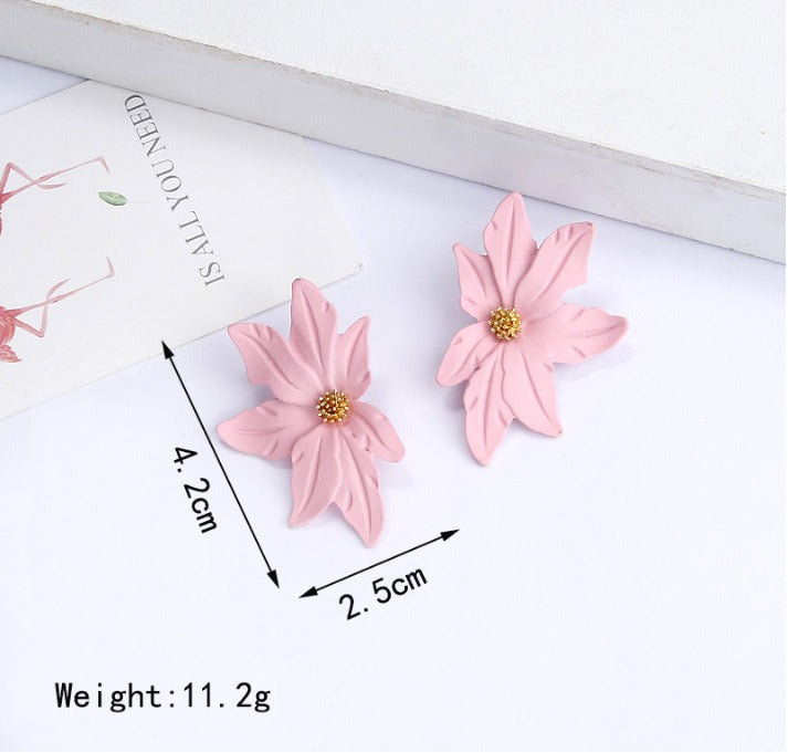 Flower Earrings Korean Personality