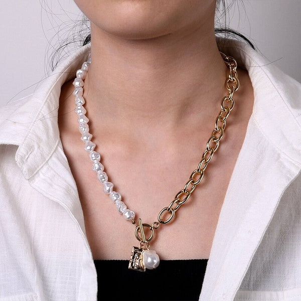 Pearl Chain Necklace NKL-204