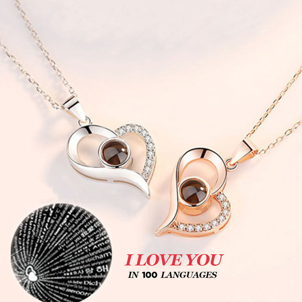 I Love You In 100 Languages Necklace (Box Included)